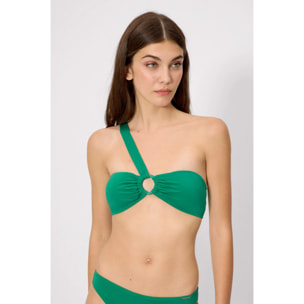 Top bikini bandeau Verde