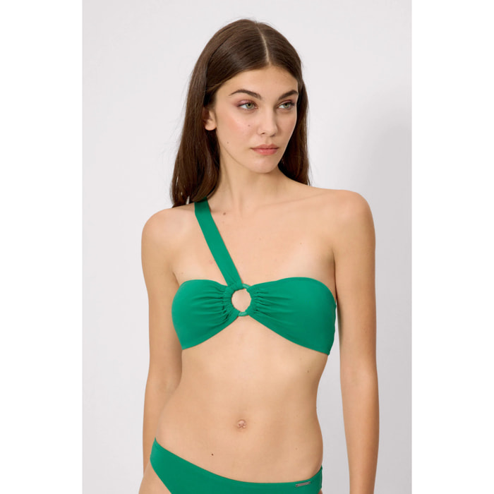 Top bikini bandeau Verde