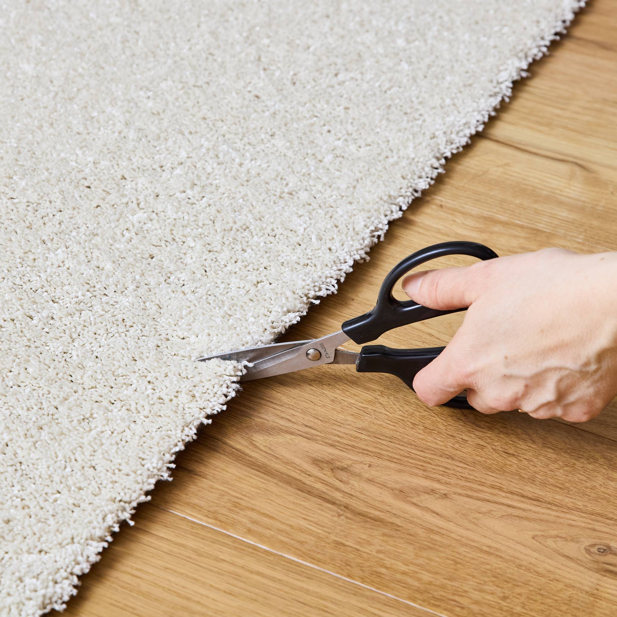 Tapis intérieur velours frisé crème LAWRENCE