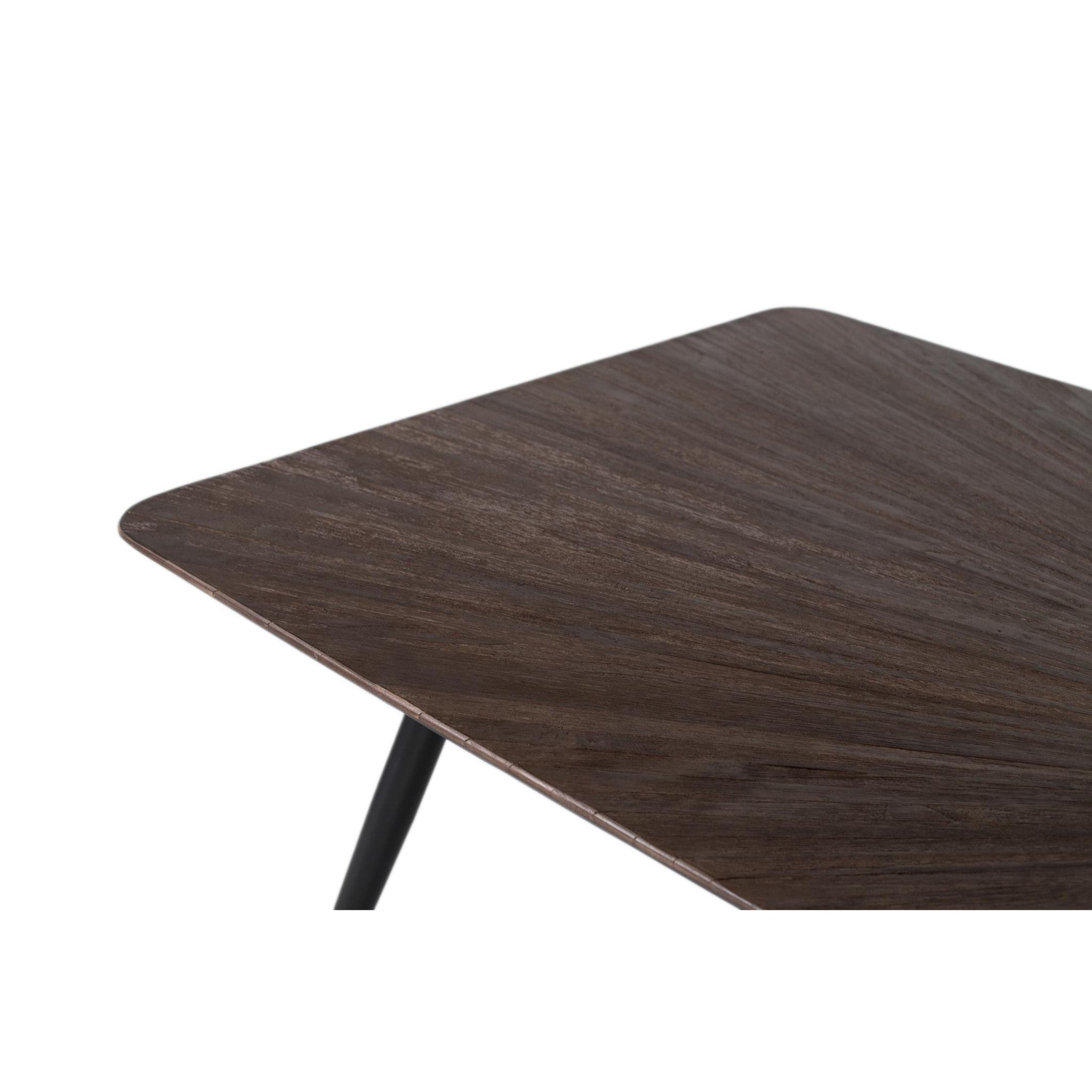 Mesas de Comedor de Madera de Teca Reciclada 220 Cm Estilo Retro Moderno