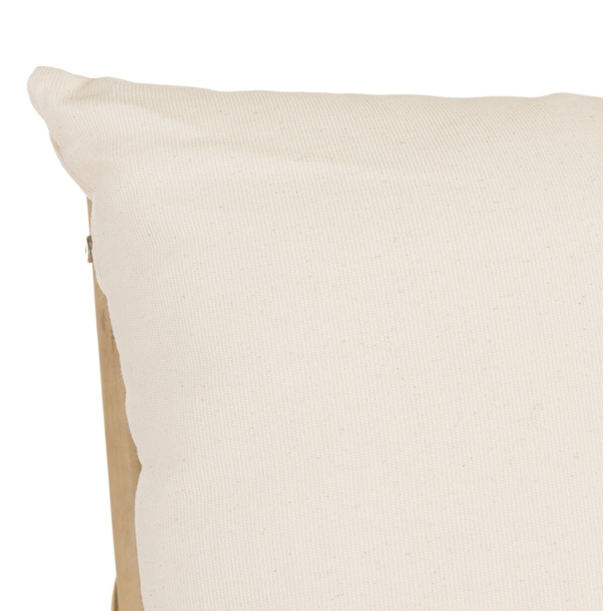 VITAL - Bain de soleil en bambou avec coussins couleur crème