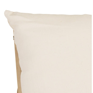 VITAL - Bain de soleil en bambou avec coussins couleur crème