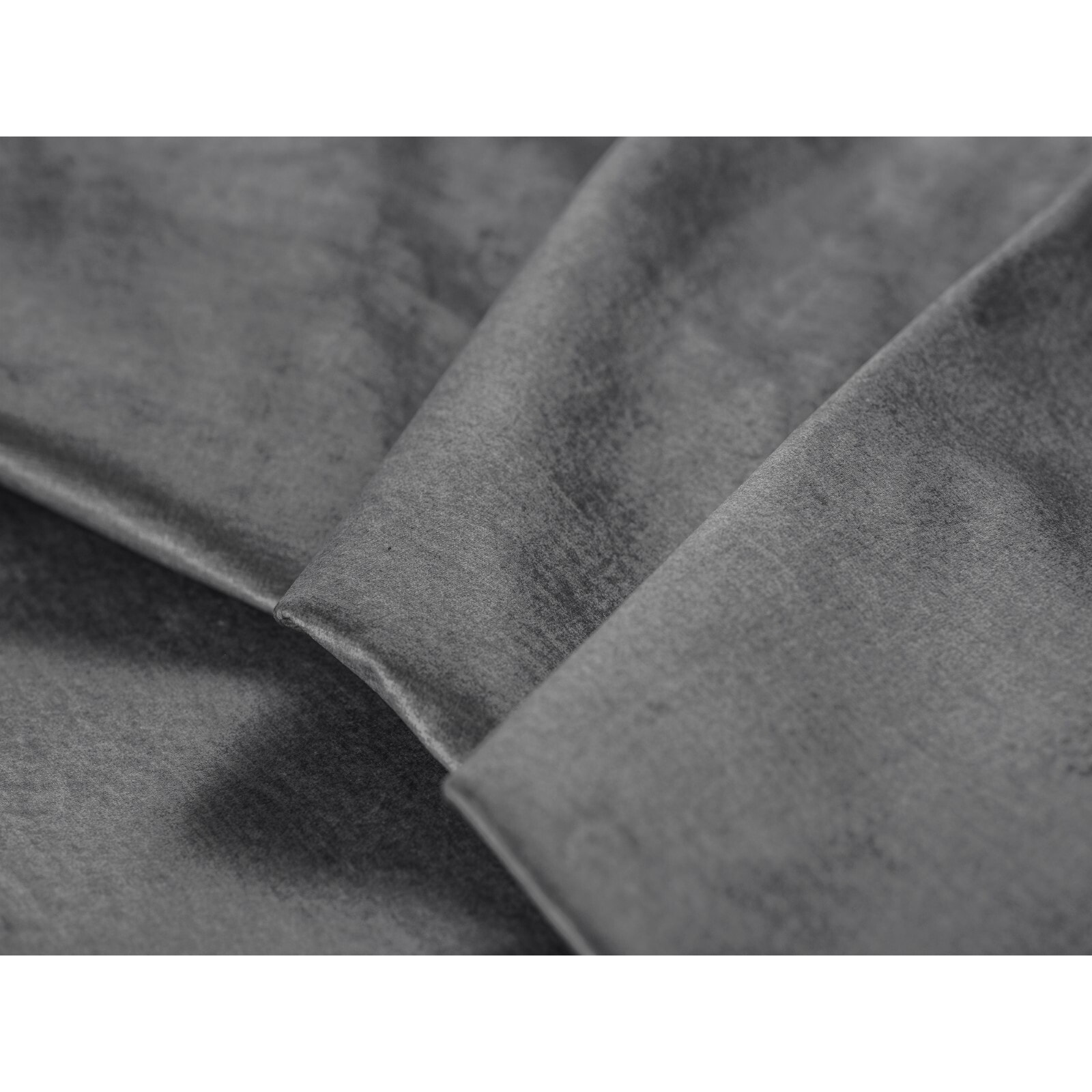 Canapé d'angle gauche convertible avec coffre de rangement "Clinton" 5 places en velours gris foncé
