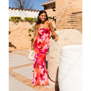Vestido midi palabra de honor