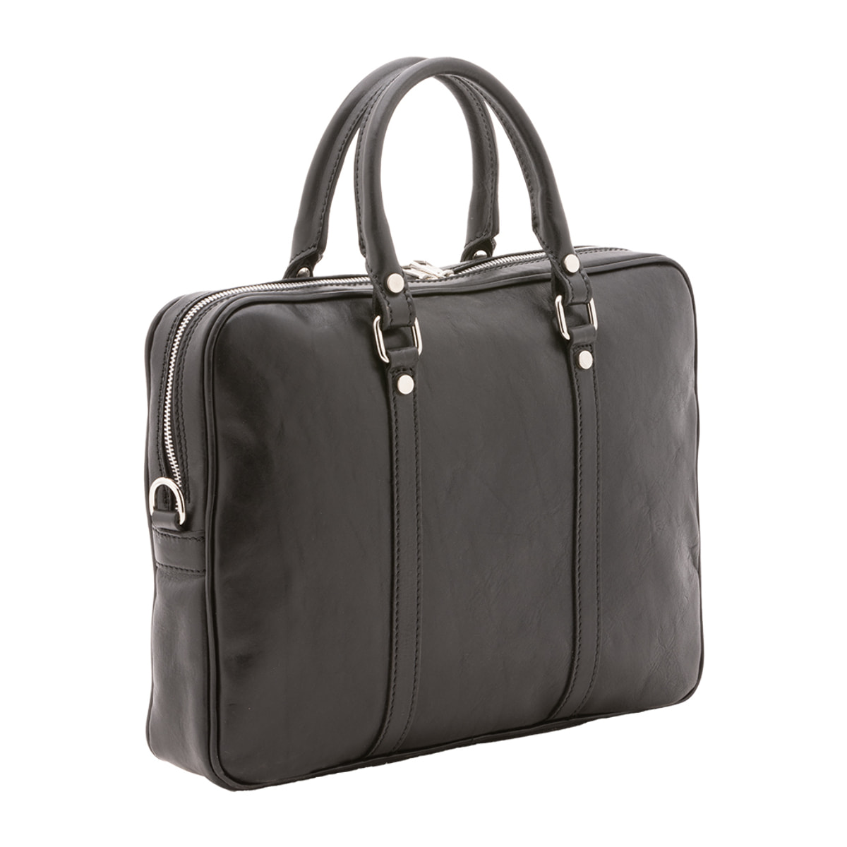 Borsa a mano  unisex In Vera pelle Made in Italy 37x31x6 cm