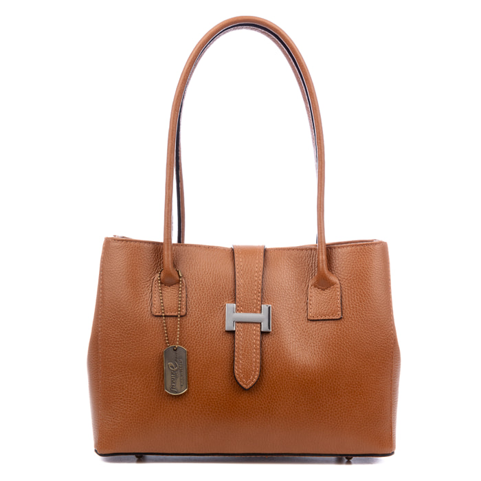 Auditore bolso Tote mujer, piel auténtica Dollaro.