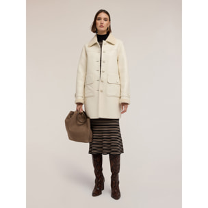 Motivi - Cappotto effetto shearling - Bianco