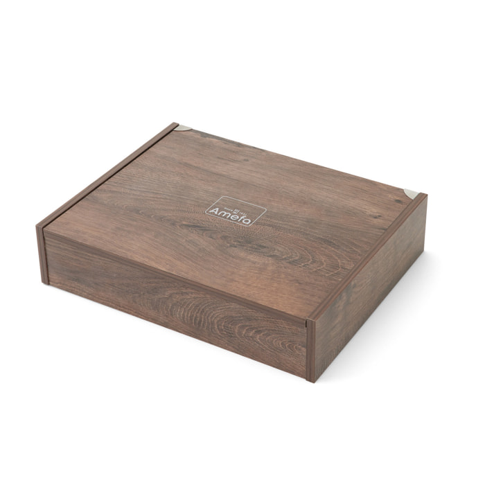 Cofre de Madera - Cofre de almacenamiento de 24 cubiertos