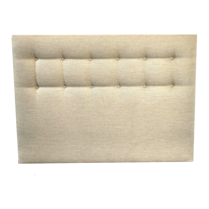 Tête de lit capitonnée SYMBIOSE beige