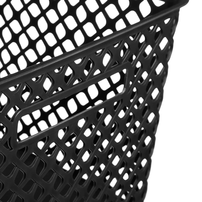 Panier en plastique 19L "Folk" noir