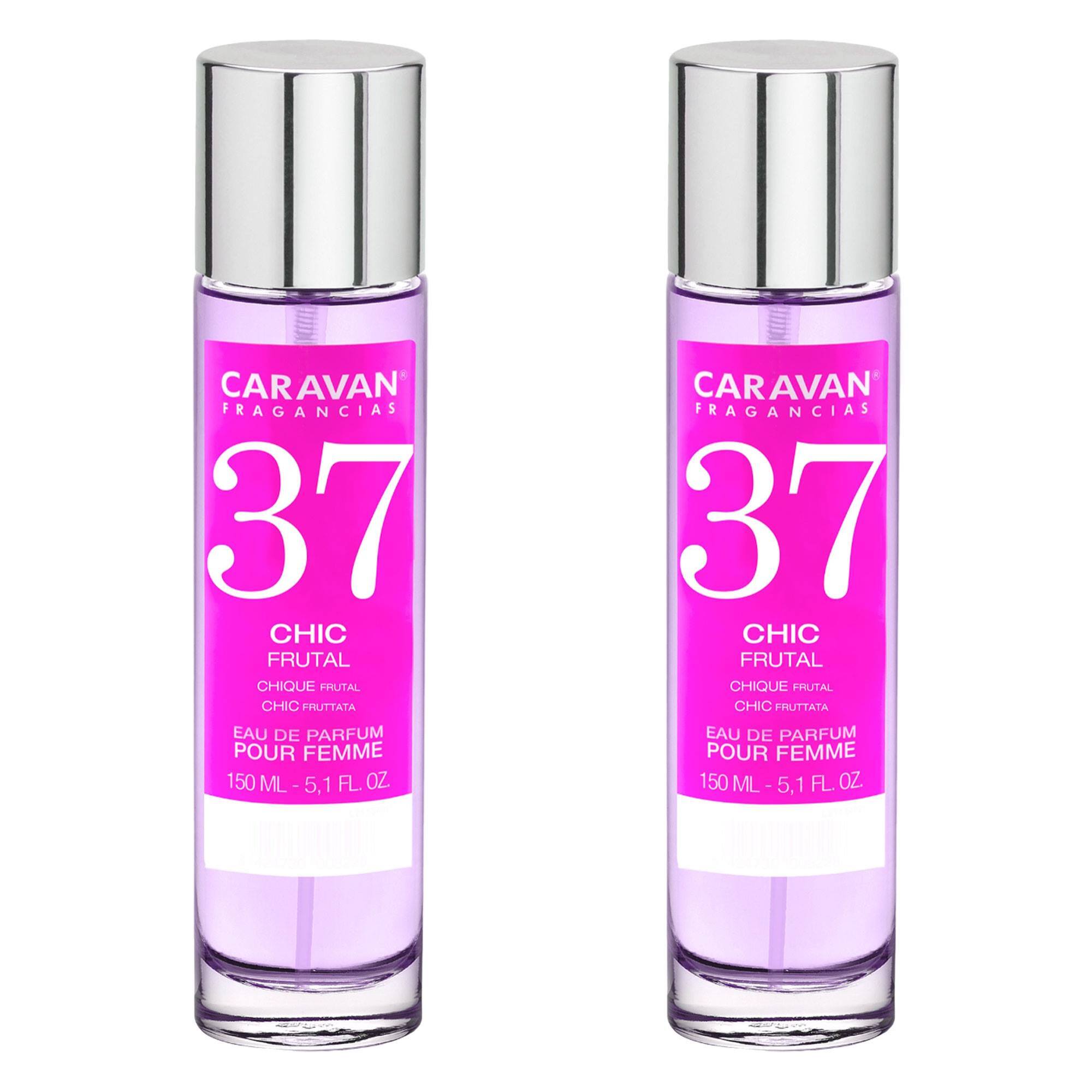 Caravan fragancias - caja de regalo con 2 perfumes nº37 de 150 ml, para mujer