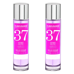 Caravan fragancias - caja de regalo con 2 perfumes nº37 de 150 ml, para mujer