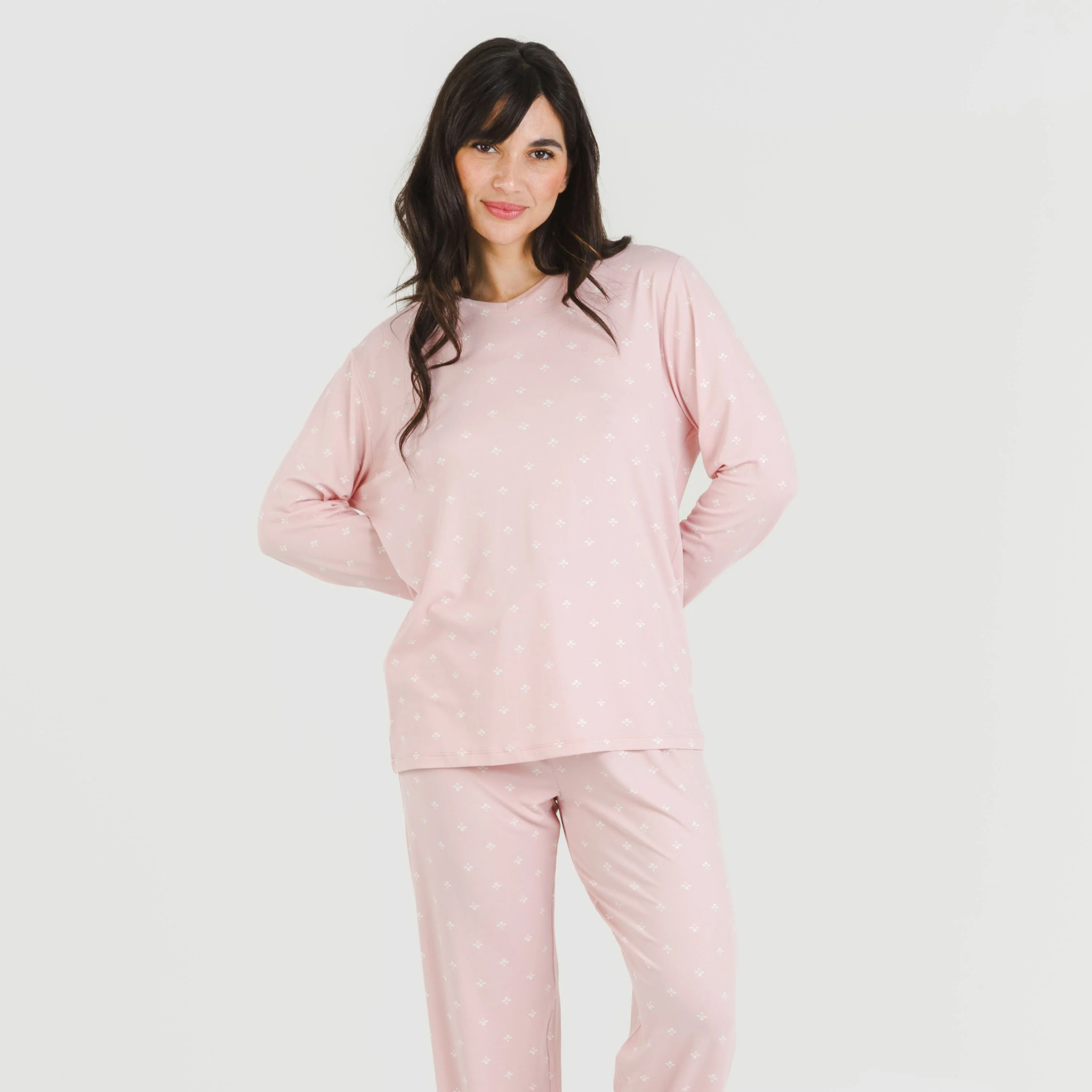 Pigiama lungo da donna soft embera