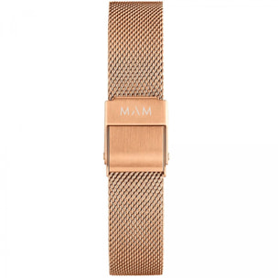 Reloj Mam MAM669 Unisex Analogico Cuarzo con Correa de Acero inoxidable