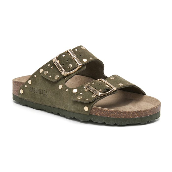 SANDALIA BABUNKERS VERDE