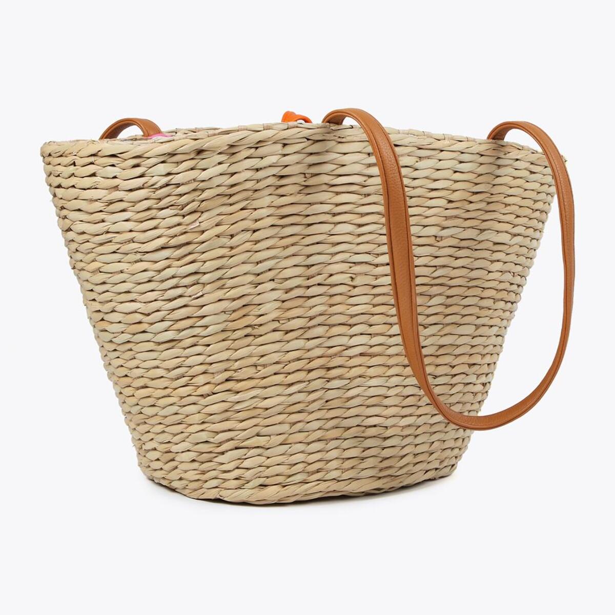Borsa a cesta fiori crochet