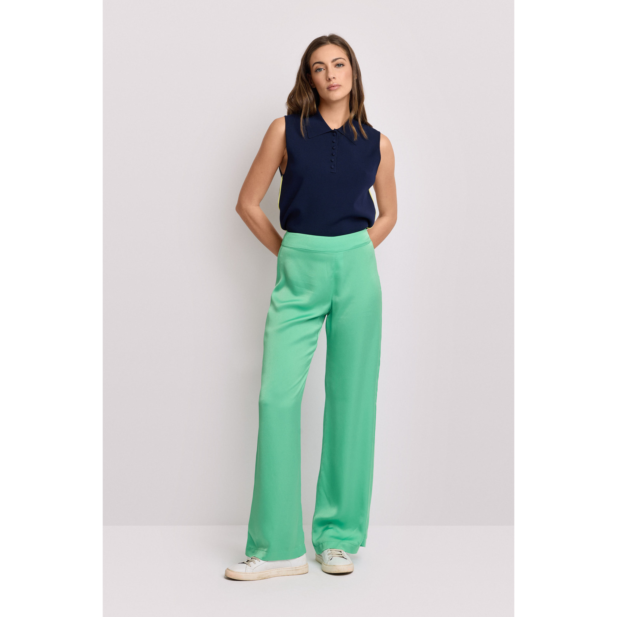 Kocca - Pantaloni eleganti satinati Donna