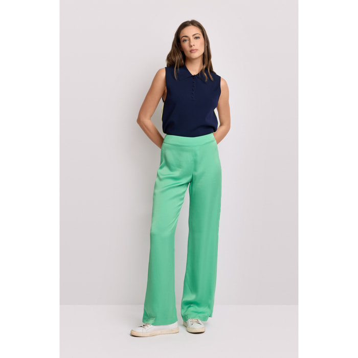 Kocca - Pantaloni eleganti satinati Donna