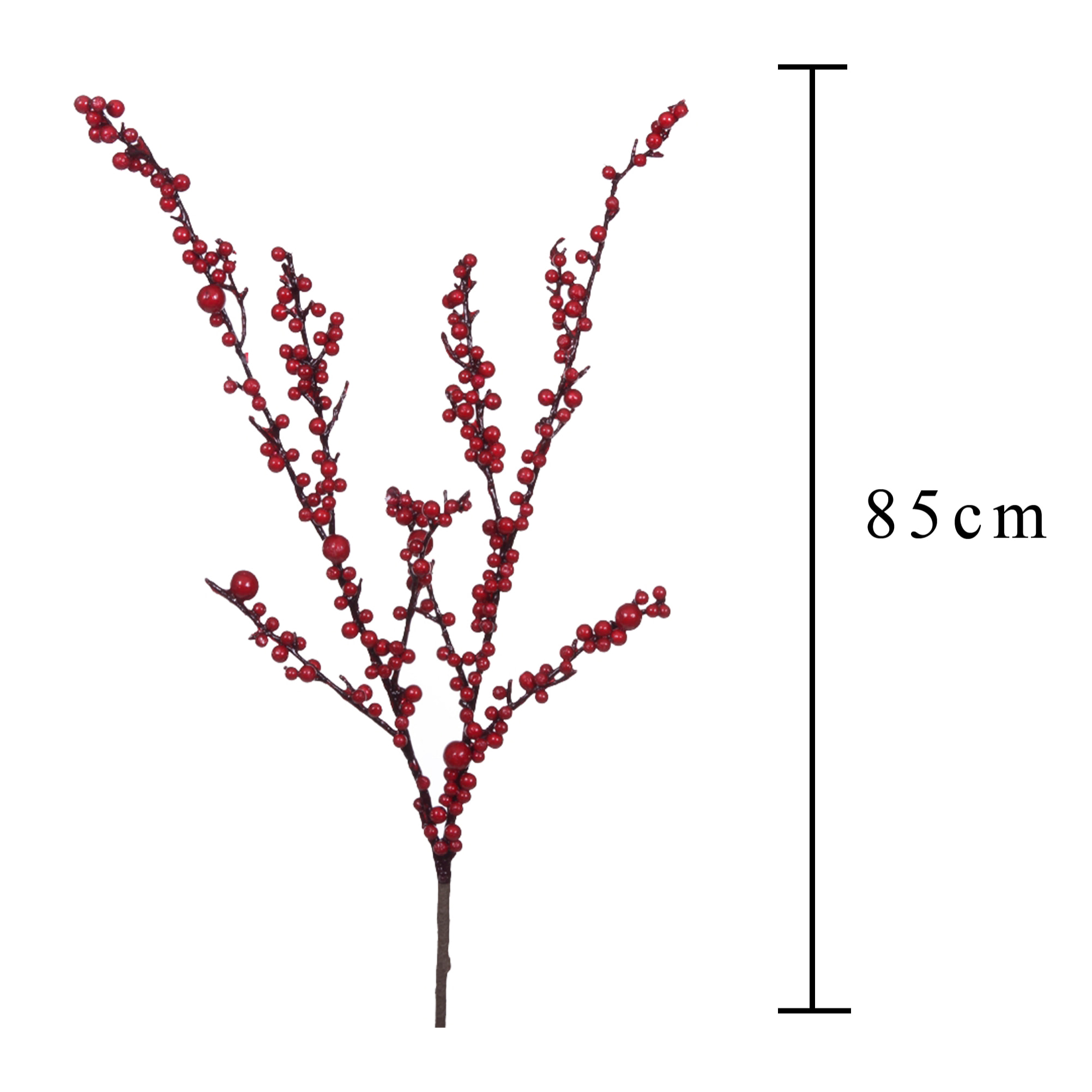 Ilex. Altezza 85 Cm - Pezzi 6 - 6X85X5cm - Colore: Rosso - Bianchi Dino - Articoli Natalizi