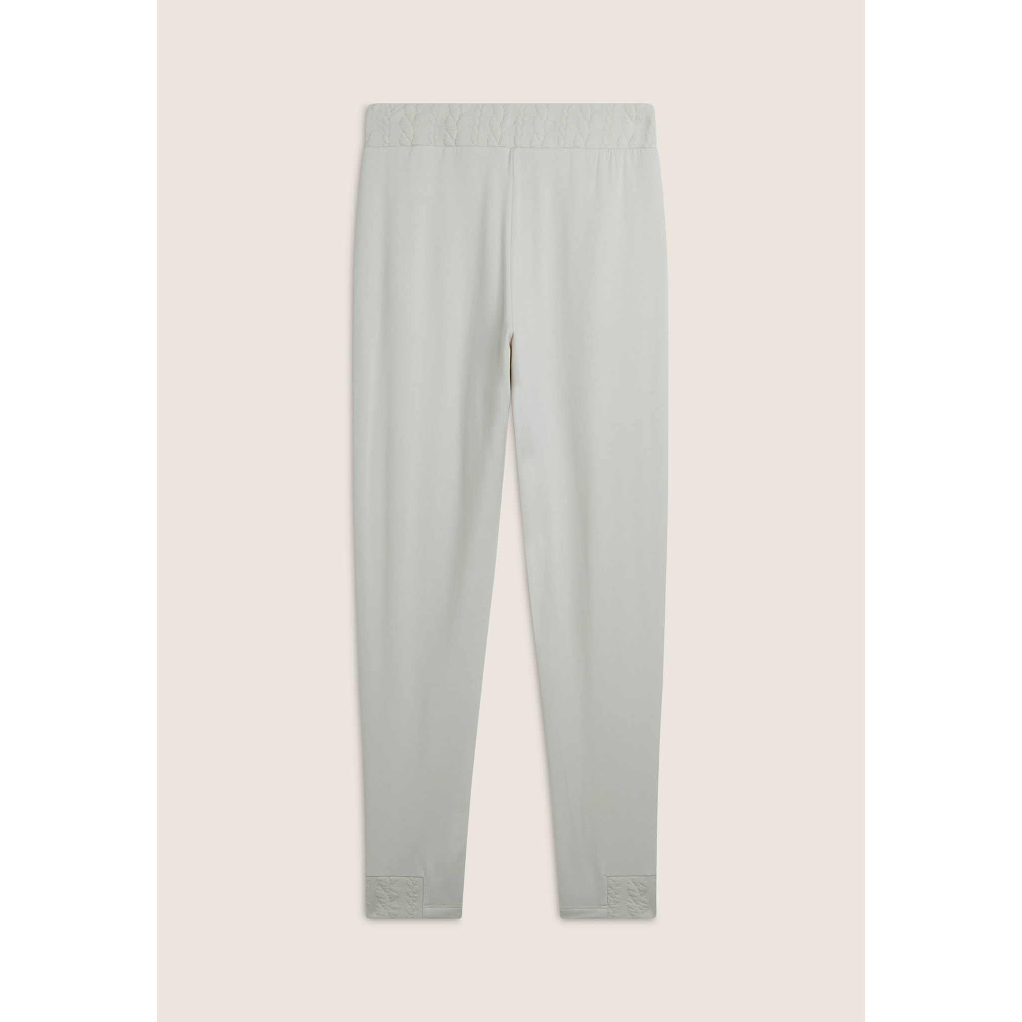 Pantalone donna in felpa viscosa con inserti a trecce