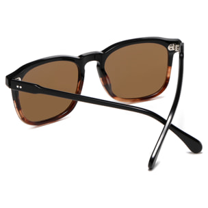 Gafas de sol PALO ALTO HYDE - Negro y marrón / Polarizada marrón