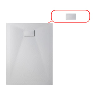 Essential cache bonde pour receveur de douche, blanc (CERAESW)