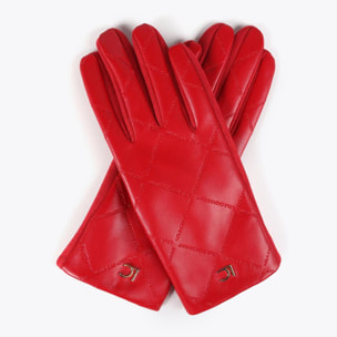 Guanti con Logo a Reticolo