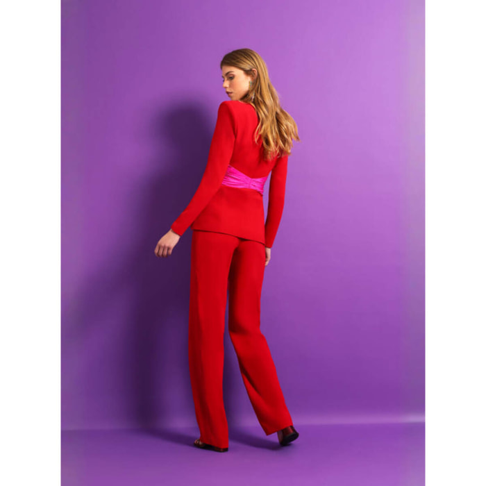 CHAQUETA VICTORIA YANIL ROJO FUCSIA