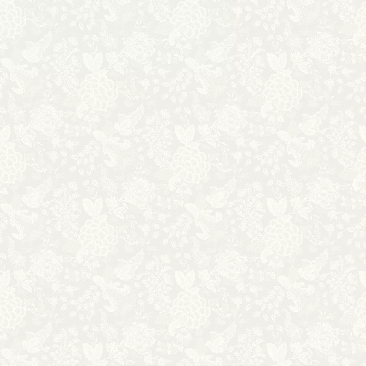 Nappe anti tache lin & coton motif jacquard Mille giverny blanc