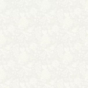 Nappe anti tache lin & coton motif jacquard Mille giverny blanc