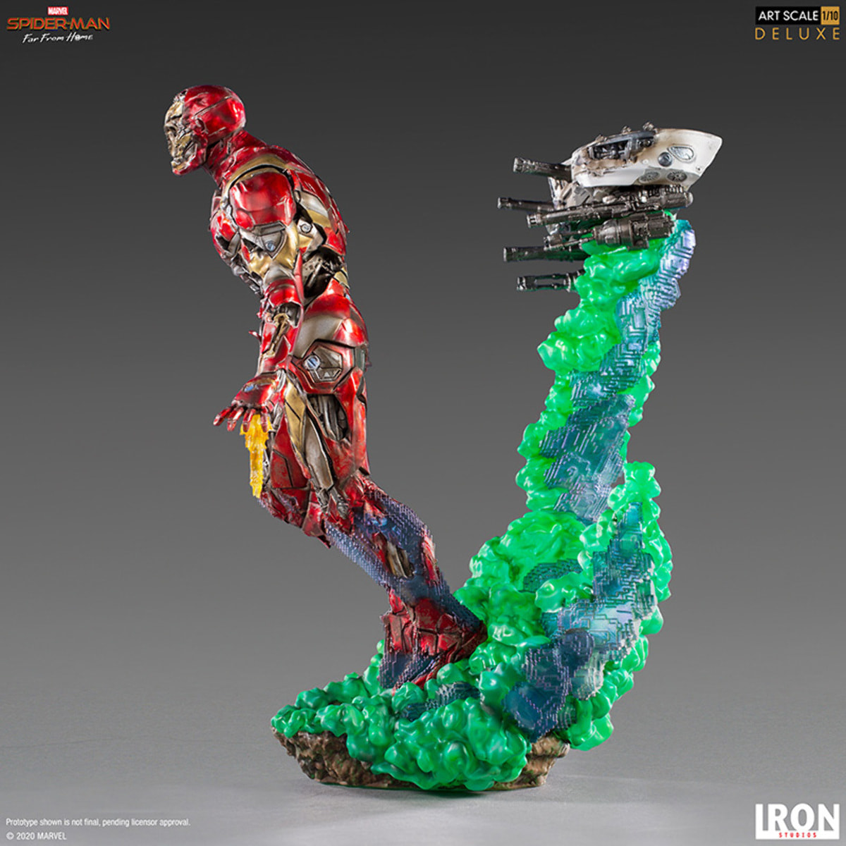 Spider-Man Far From Home Statua Deluxe Illusione Iron Man 20cm 1/10 Iron Studios