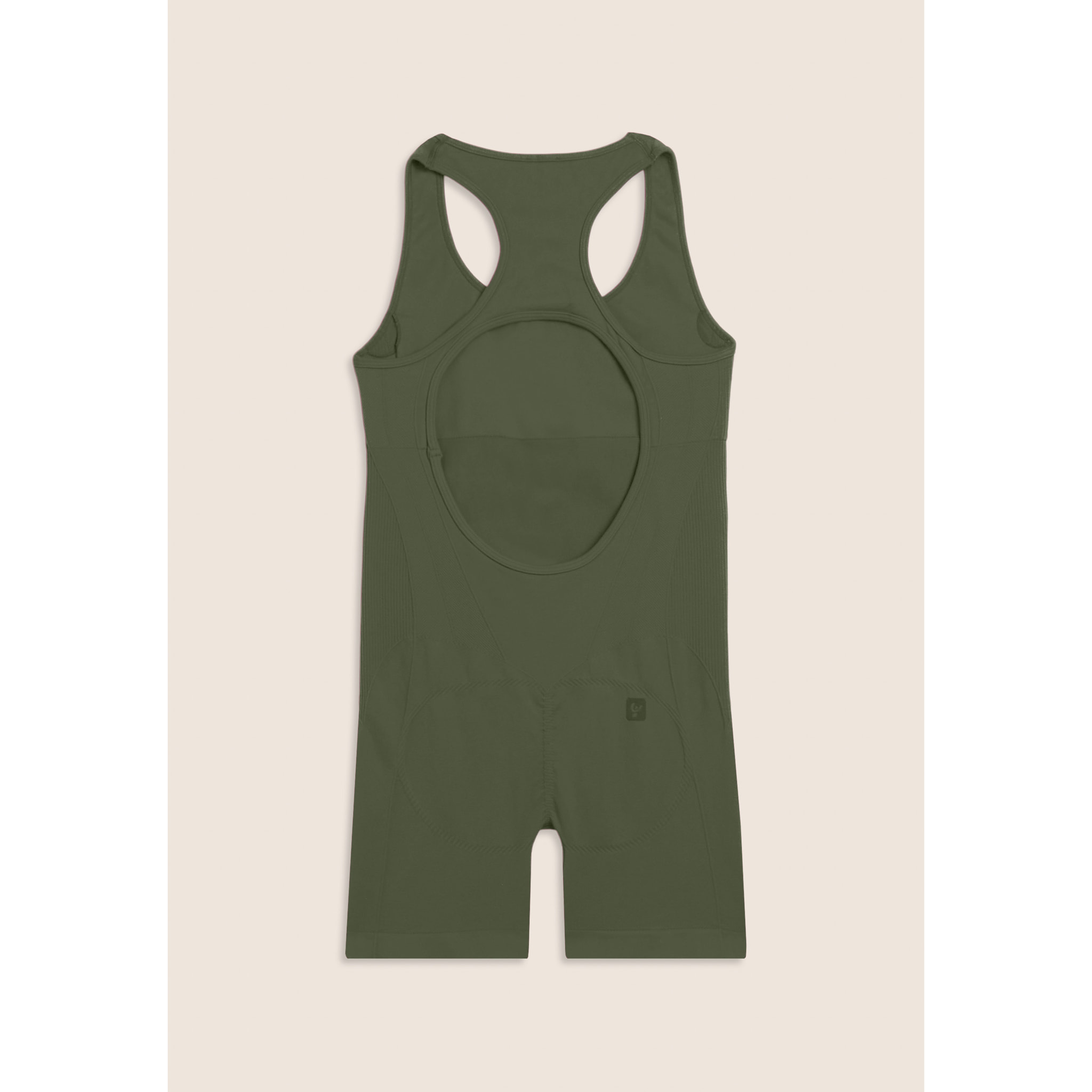 Tuta Jumpsuit Seamless Short con cut-out sulla schiena