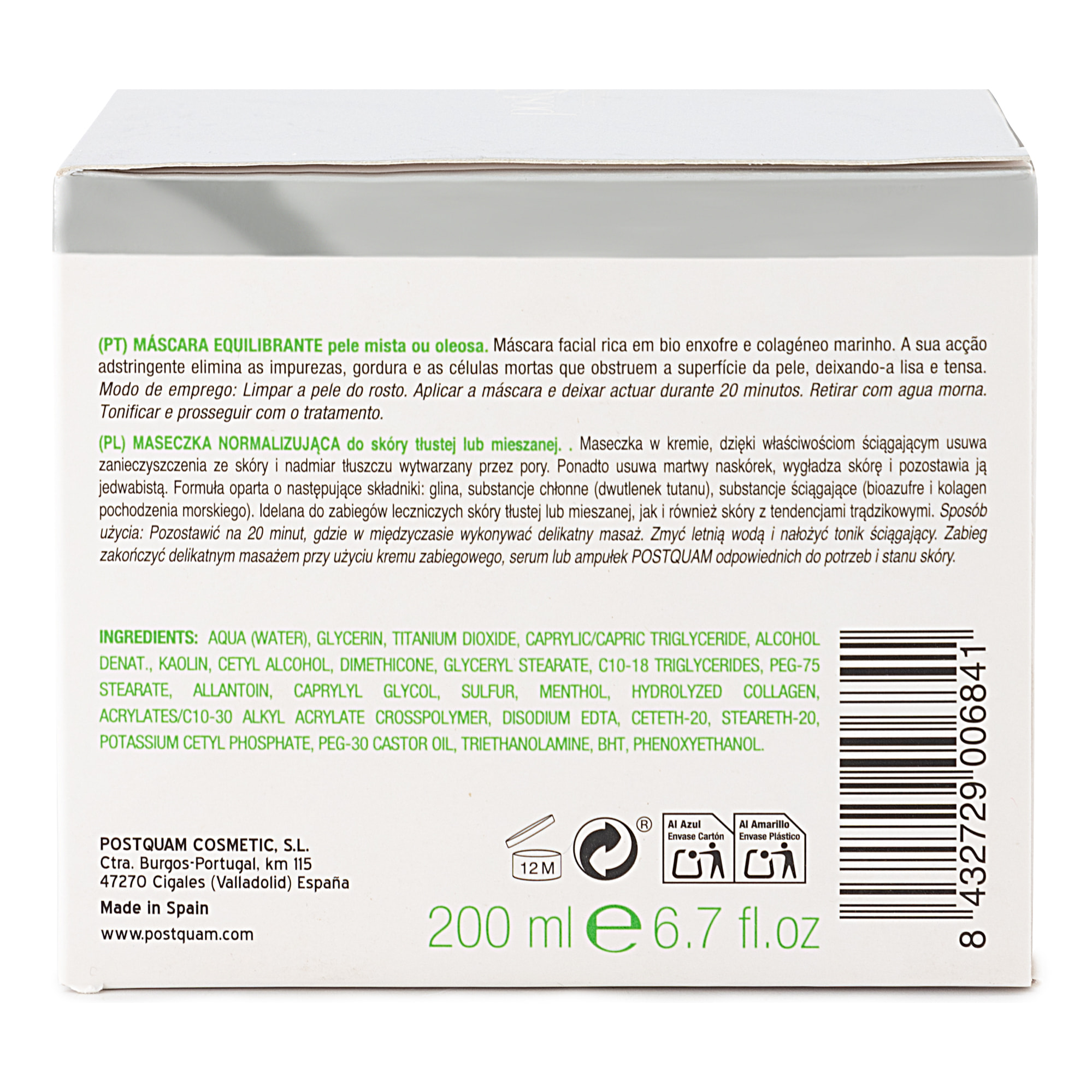 Masque equilibrant 200 ml.