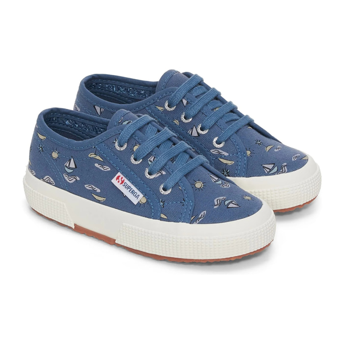 Le Superga Bambino Blu 2750 KIDS SEA PRINT