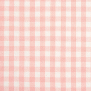 Funda de cojín algodón cuadros vichy Kimivu color rosa 100% Algodón