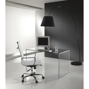 Bureau Tomasucci BEND, en verre, 126 × 70 × 74 cm