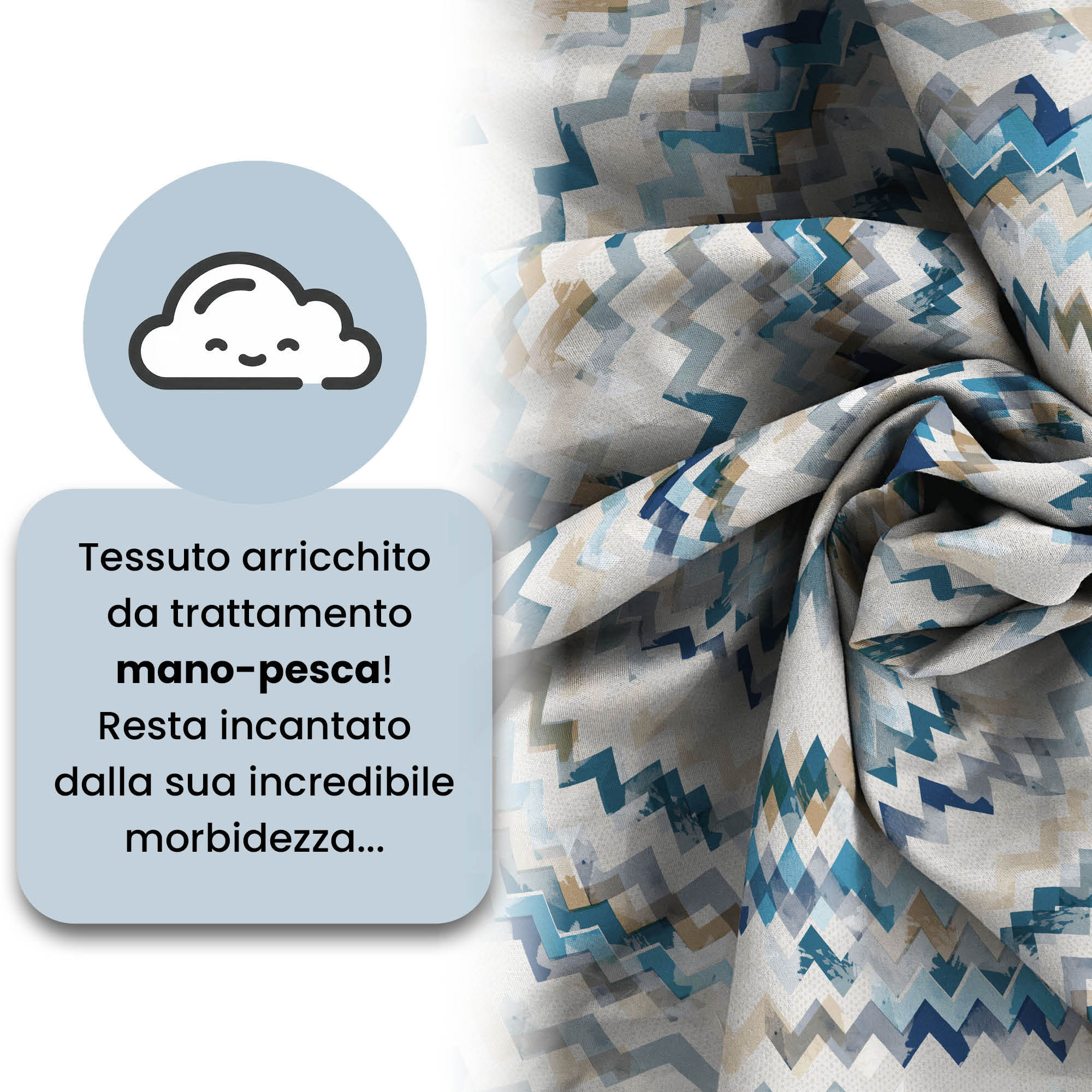COPRIPIUMINO FASHION, 100% Microfibra, No Stiro - MODERN SKY