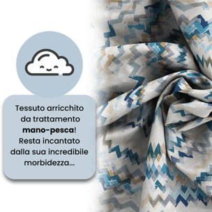 COPRIPIUMINO FASHION, 100% Microfibra, No Stiro - MODERN SKY