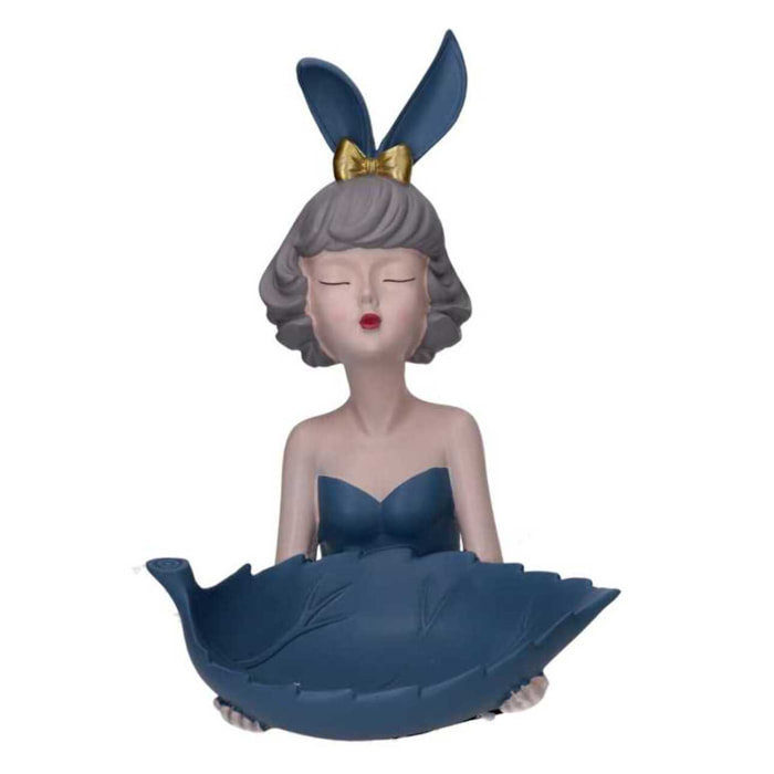 Svuotatasche Donna in resina blu cm24x26h32