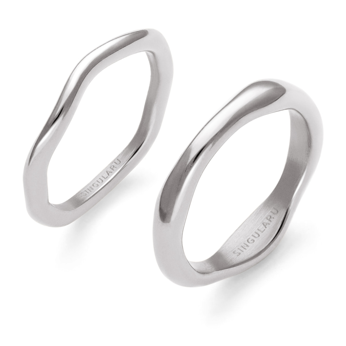 Pack 2 Anillos Nea Acero