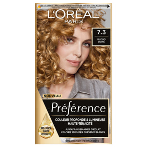 L'Oréal Paris Préférence Coloration 7.3 Floride Blond doré