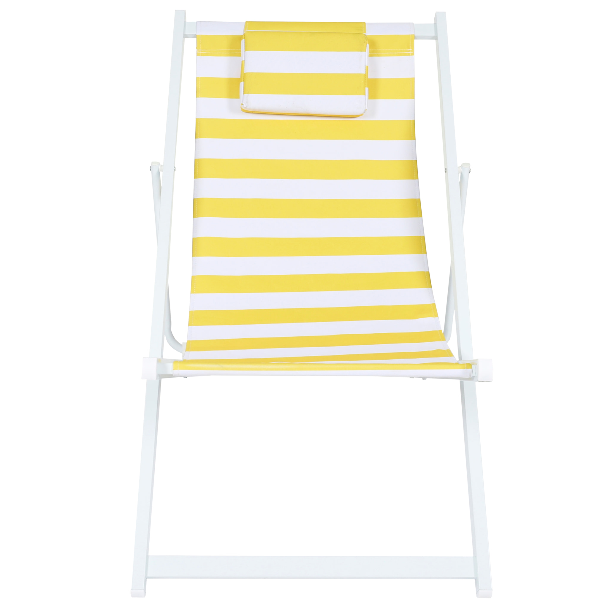 Chilienne Metal Rayures Jaunes - Lot De 4