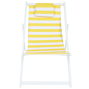 Chilienne Metal Rayures Jaunes - Lot De 4