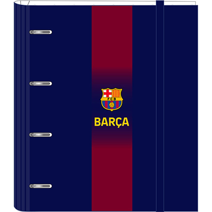 Carpeta 4 anillas 35mm c/recambio f.c.barcelona 1ª equip. 25/26