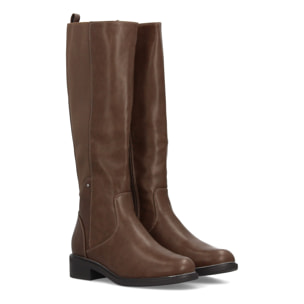 Bota alta elástica para mujer