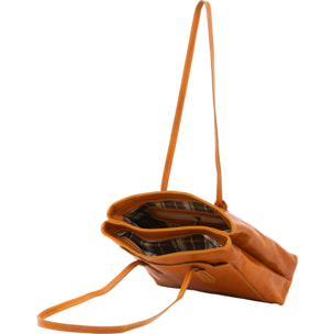 Borsa a spalla  da donna In Vera pelle Made in Italy 35x26x12 cm