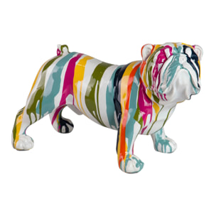 Figura Perro Bulldog Frances Resina 39x18x23 Cm