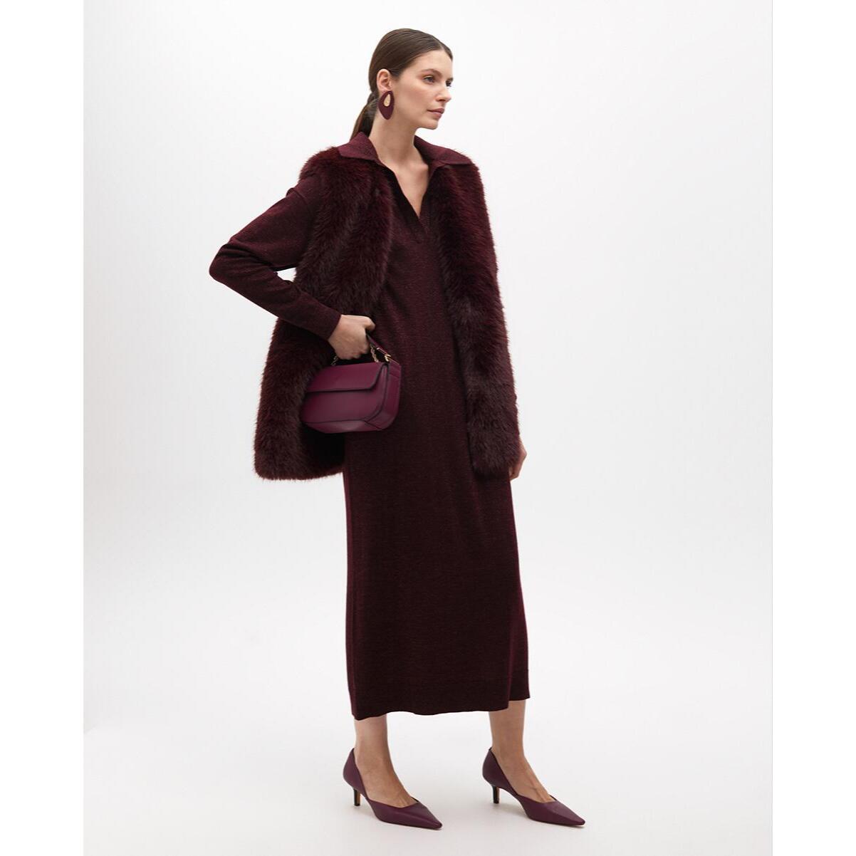 Gilet Pelliccia Fodera Logata