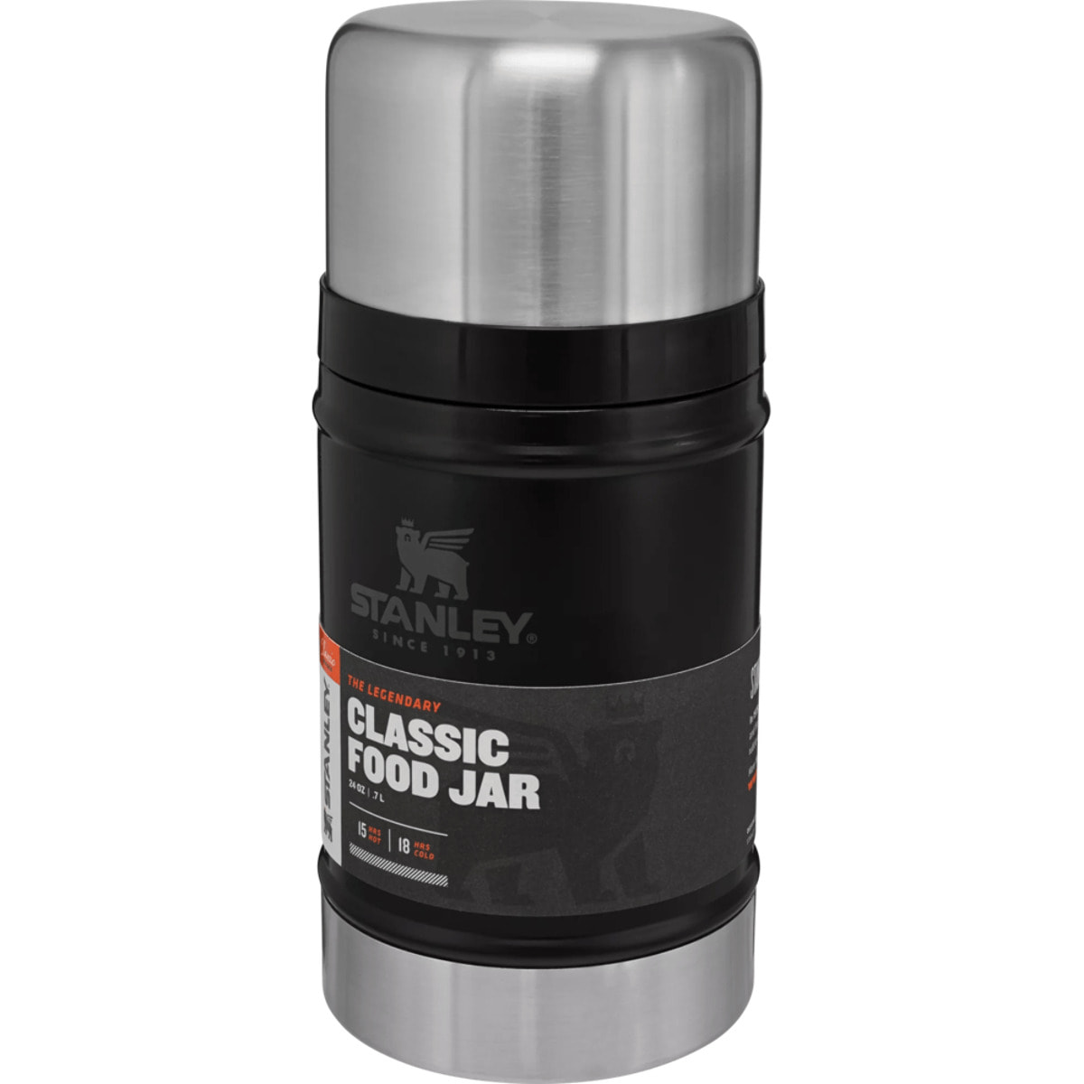 Thermos Alimenti - 0,71L - CLASSIC LEGENDARY FOOD JAR - Matte Black Pebble