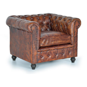 Sillón chester - piel - 72x96x86cm